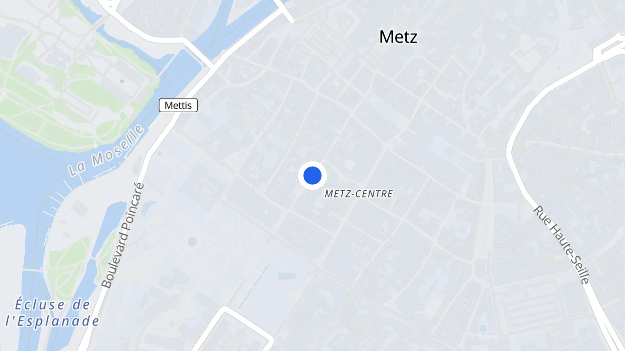خريطة Metz مع متاجرها المنهوبة