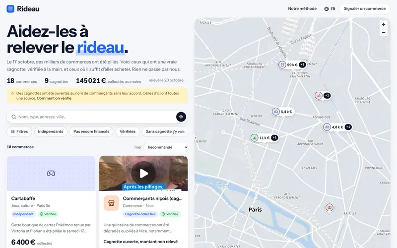 La carte, sur ordinateur